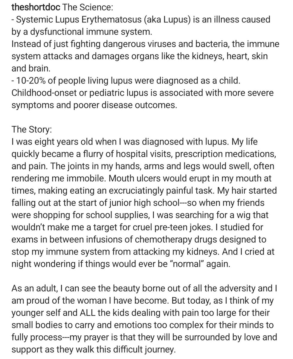 TheShortDoc's tweet photo. A story for the last day of #LupusAwarenessMonth 💜💜💜... https://t.co/wr73dm75zD