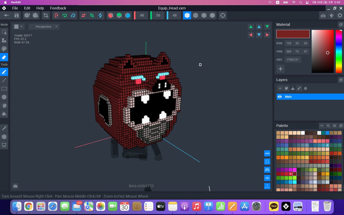 ProdcutionRose's tweet photo. NFT stands for Non-Fungible Token(digital asset) which has its unique value. NFTs can have only one owner at a time. 

In Film/Digital Media Class, we learned about the metaverse, and I made my own NFT! 

Check out this helmet!
#AISFilmAndMedia 
#TheSandbox 
#Metaverse 
#SandFam https://t.co/o0ld3LhfWD