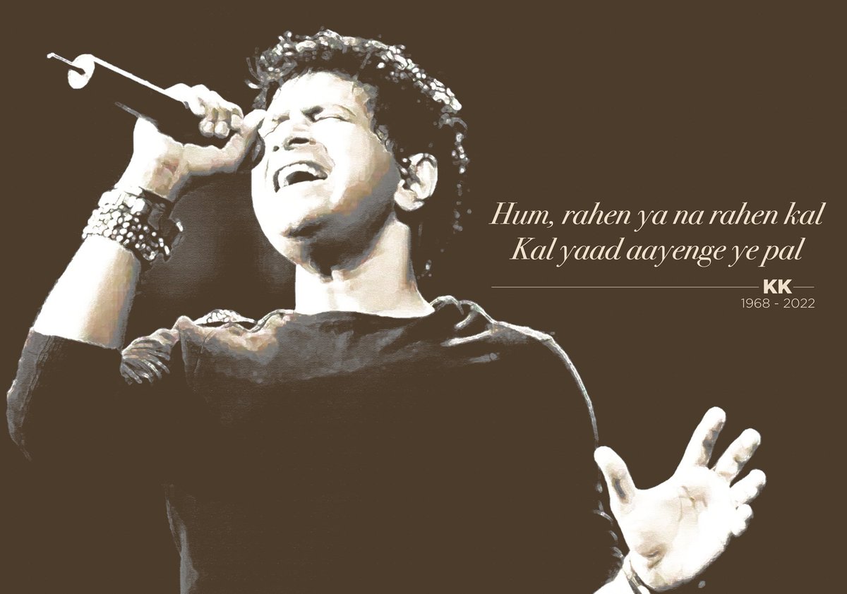 Rajeshunplugged's tweet photo. Extremely upsetting and shocking news of one of finest singers of our generation, KK is no more with us. His songs have made him immortal. Om Shanti 🙏🏻.
#KK https://t.co/e7PZjbBYoJ