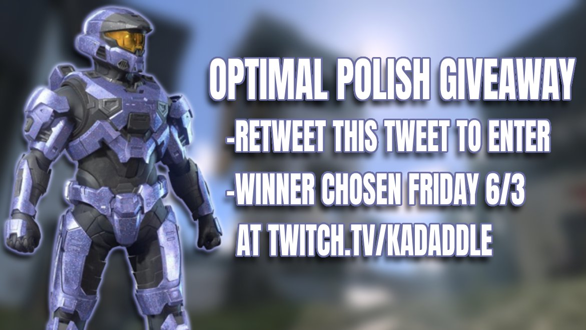 ImKadaddle's tweet photo. I ended up with an extra code for the OPI Halo Infinite Armor Coating so I'm gonna do a giveaway :)

-Retweet this tweet to enter
-Winner will be chosen on Friday 6/3 on my Twitch https://t.co/EJQK3BJeeq