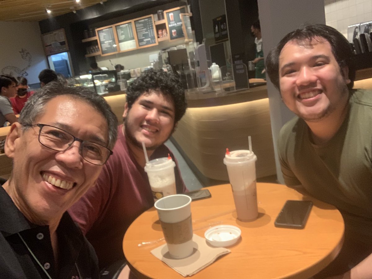Catching up with my two youngest after a grueling but satisfying campaign. I am truly blessed with such wonderful children (and cheldren too)!