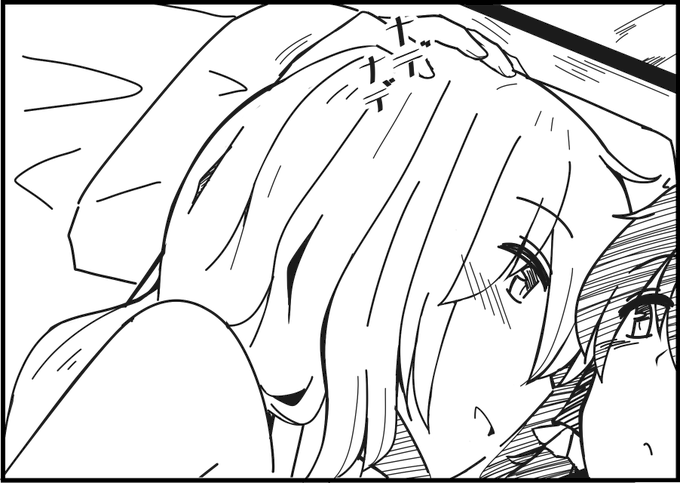 霊夢さんが裸で早苗さんと同衾して頭を撫でているということに気付いてなんかもう劣情を… 