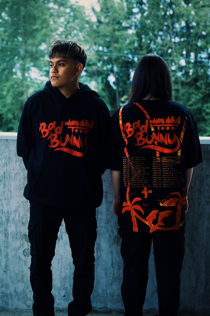 jairsinyo's tweet photo. GIVING AWAY A PAIR OF BAD BUNNY ADIDAS FORUM LOW &amp; WORLDS HOTTEST TOUR TEE / HOODIE MADE BY ME 🚀 (clothing will drop this friday 6/3 at 3pm pst) 

Like/RT/Follow for a chance to win 🔥

Thank you for supporting ❤️ https://t.co/LFu1JfspGz