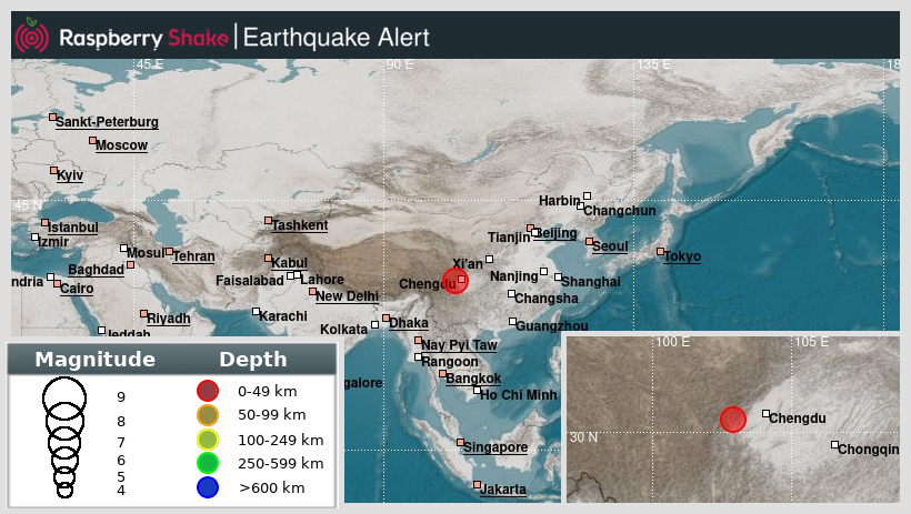 raspishakEQ's tweet photo. Preliminary M5.8 #earthquake 12km/7miles from #Muping, in #China, 2022-06-01 09:00 UTC by @raspishake network.
Join the largest #CitizenScience #seismograph community ➡️ https://t.co/Y5O0dgJqJF
EVENT ➡️ https://t.co/yB2zRd6z4I https://t.co/5DHNPTQKON