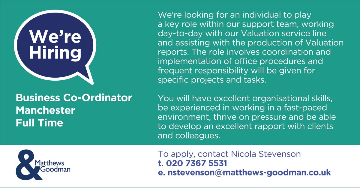 Want to join our team?

At Matthews &amp; Goodman we put people first. We do whatever we can to ensure they enjoy coming to work, broaden their skills and expertise whilst at work and have a long and fulfilling career with us.

Find out more and apply 👉bit.ly/3N6do1S