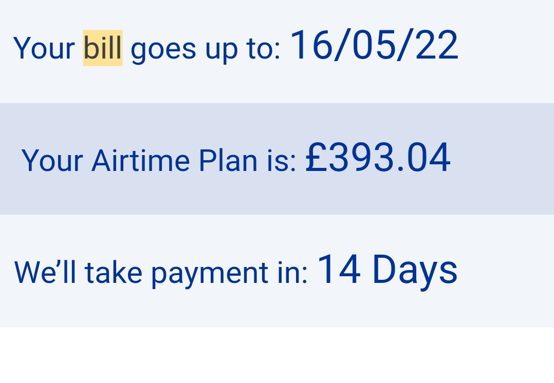 When I tried to change from pay monthly to PAYG <a href="/O2/">O2</a> not only made it a two month plus process but then decided to charge me random amounts of money. I have never had an airtime plan even close to this amount. Not on in UK today. <a href="/Ofcom/">Ofcom</a> <a href="/UKConsumerRight/">UK Consumer Rights</a> <a href="/BBCWatchdog/">BBC Watchdog</a>