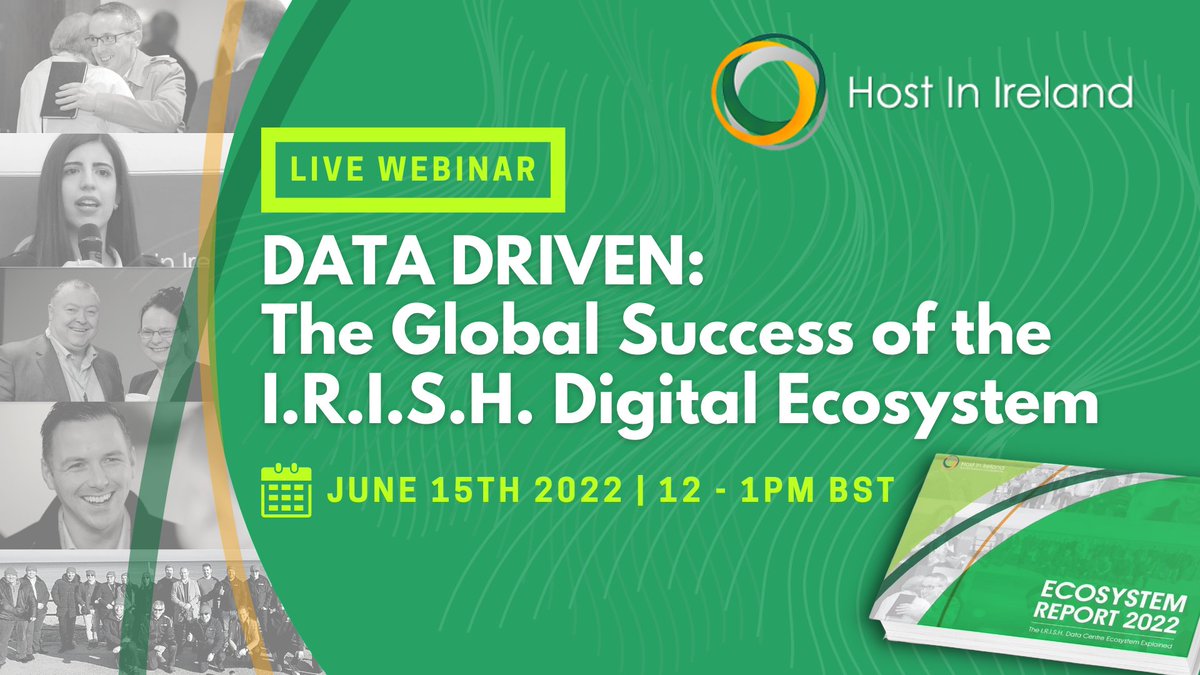 Join us June 15 for our webinar “Data Driven - the Global Success of the I.R.I.S.H. Digital Ecosystem”

We will learn how and why digital infrastructure coming from Ireland – with global and Irish companies – plays a unique role around the world.

bit.ly/3NBfRkL