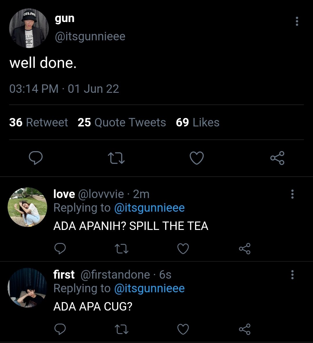 thithilovezz's tweet photo. — two tweets au —
#offfgun ngambek. https://t.co/eAnRfEQv2w