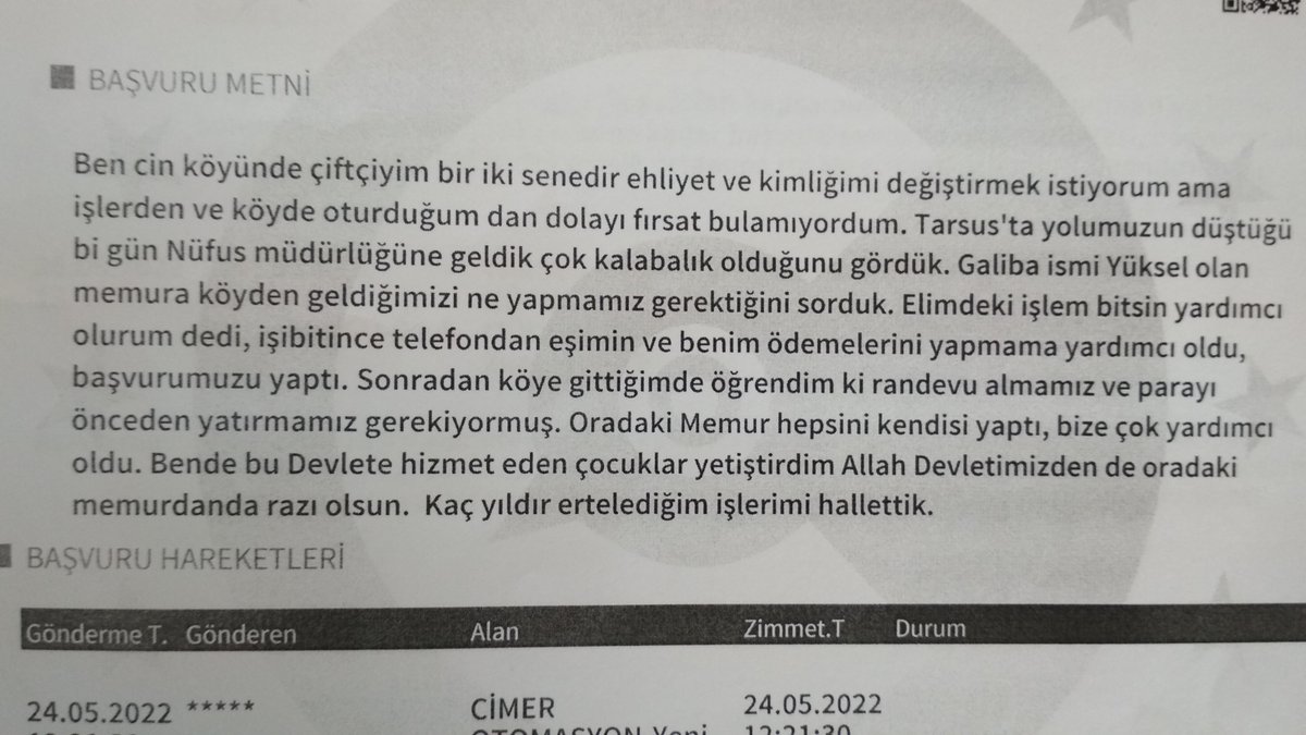 Odak noktasına insanı koyan mesai kavramı bilmeksizin özverili çalışması ve üstün görev bilinciyle hizmet eden personelimiz v.h.k.i Akif YÜKSEL'i tebrik ederiz <a href="/Ahmetgo96139384/">Ahmetgokturk</a> <a href="/sefikaygol/">Şefik AYGÖL</a> <a href="/g_tarsus/">T.C. Tarsus Kaymakamlığı</a> <a href="/TCNufus/">Nüfus ve Vatandaşlık İşleri Genel Müdürlüğü</a>
