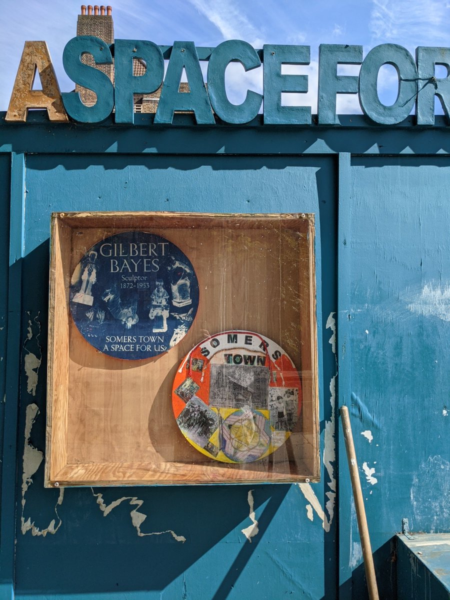 HistoryTown's tweet photo. We're getting the hoardings ready for #mural painting this Saturday. Phoenix Rd. Getting Somers Town history on its walls!
Join us? 11am Free.
Guided by artist @Oli6275 part of @LFArchitecture @camden_giving Roundels by community #MaryWollstonecraft #Padmore #GilbertBayes https://t.co/PTJiNsEX7w