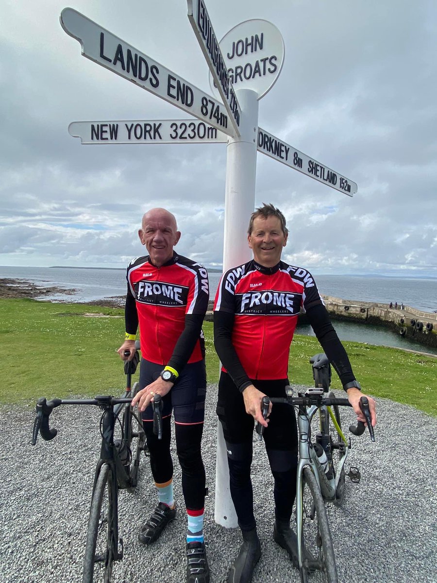 BOOM! From Lands End to John O’Groats 874 miles in 10 days. Congratulations to Past Master David and cycling companion Mike - mission accomplished! Estimates of £16k raised to support a new presented at @CHSchoolHorsham Enjoy the rest #livery #charity #goodcauses