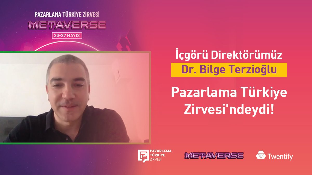 TwentifyTR's tweet image. Geçtiğimiz günlerde Pazarlama Türkiye Zirvesi&apos;ne katılan Dr. Bilge Terzioğlu, Twentify Metaverse 2022 araştırmasından çıktılar paylaştı.

@PazarlamaTRcom 
@biterzio  
#Twentify #DecodeHumanMoments #metaverse #sanalevren #nft #tüketici #tüketiciaraştırması #marketing #pazarlama