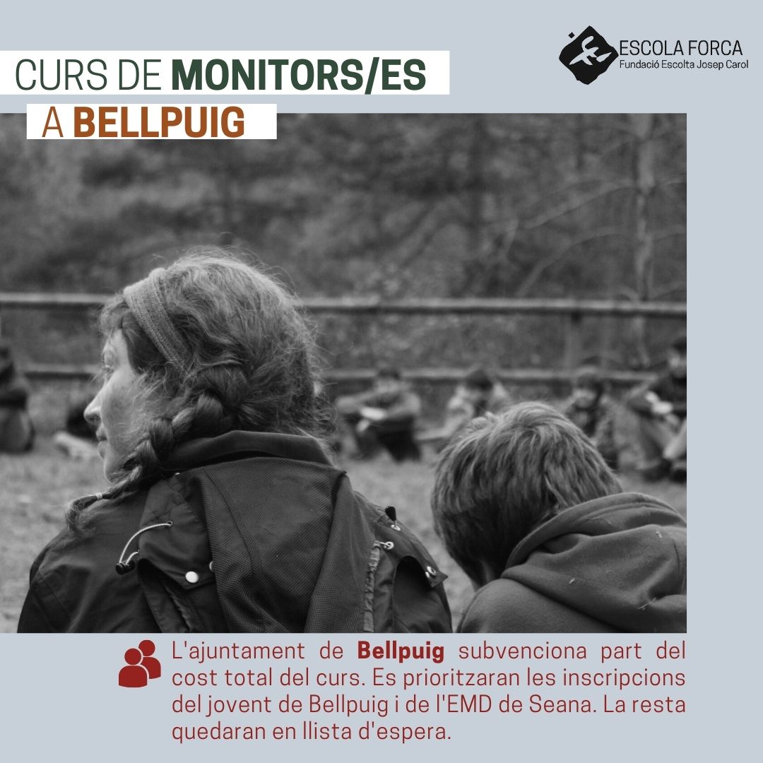 FundacioEJC's tweet photo. 🌱Nou curs de monitors/es de lleure!

📍A Bellpuig, a l'Urgell

🗓️ Del 27 de juny al 9 de juliol de 2022

Trobaràs tota la informació a la nostra🌐web: https://t.co/s8Emgj2poZ

#educacio #lleure #educarpertransformar #escolaforca https://t.co/4gOFUytIXd