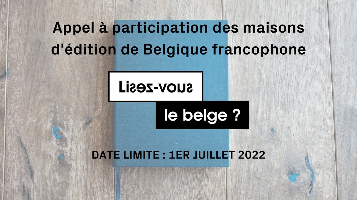 📘🔦Vous travaillez dans une maison d'édition et vous souhaitez mettre un coup de projecteur sur votre catalogue pour #LisezVousLeBelge 2022 ? ⚡️Répondez à l'appel lancé par le @PILEnum, l'@adeb_belgique et les @ELC_be en cliquant sur le lien suivant : bit.ly/3x49xMd