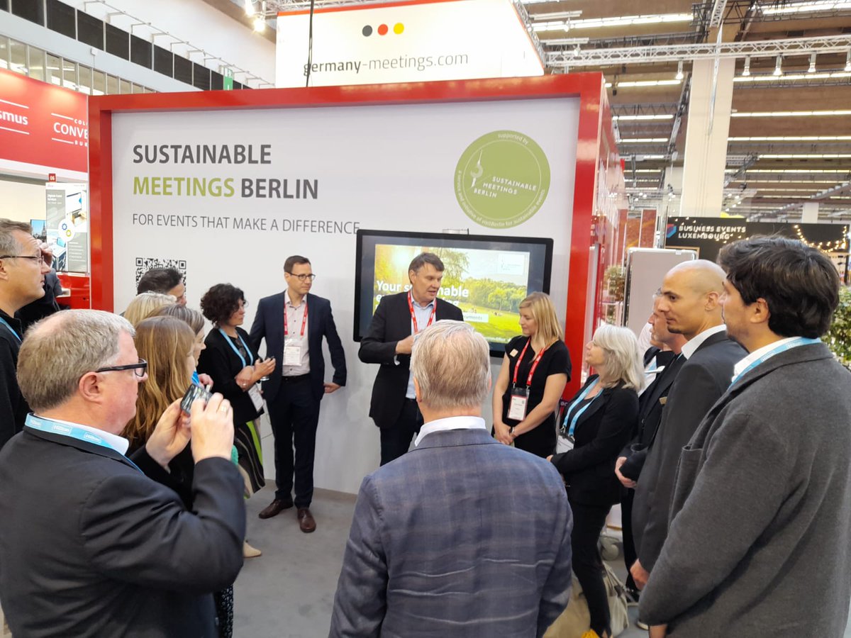 BerlinMeetings's tweet photo. Second day at #imex22 just kicked off - our team is looking forward to meet you at our #Berlin booth F100-10 at the official Germany stand by @GermanyMeetings. Come by and get one of the coveted #BESTIVAL22 wristbands to join our MICE &amp; TRAVEL business festival.
#MeetInBerlin https://t.co/TWTRUOAKYi