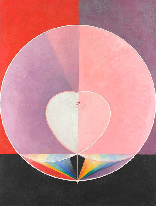 Hilma af Klint, The Dove No 2, 1914, pioneering painter #WomensArt