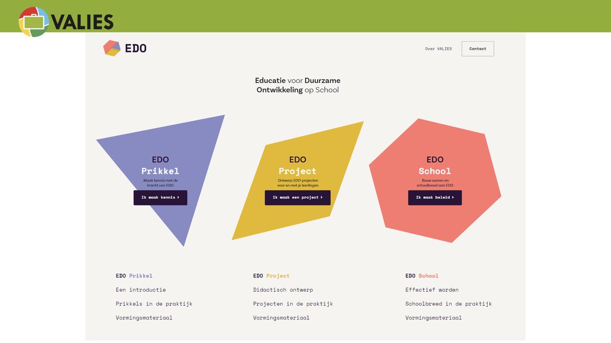 The act became real. 
Dank zij het werk van het ganse team <a href="/EDO_VALIES/">VALIES</a> staat vanaf nu de nieuwe VALIES-website online edoschool.be 
Veel leerplezier toegewenst!