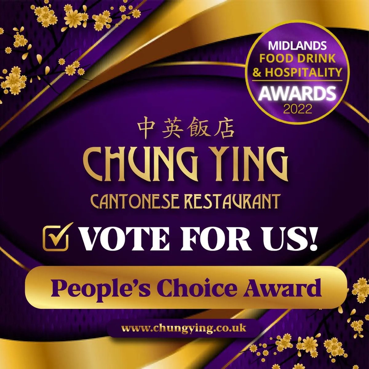 ChungYingRest's tweet image. VOTE CHUNG YING!

We've been nominated for 'Oriental Restaurant of the Year' and the 'People's Choice Award' at the @mfdhawards 🙏

Voting is live so please vote for us here 👉 mfdhawards.co.uk/vote-now/

#VoteChungYing #MFDHA22