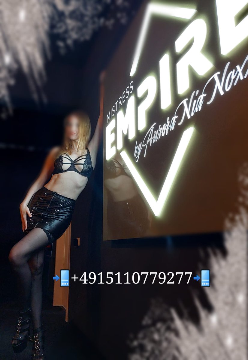 Ab dieser Woche findest du mich im festen Team vom brandneuen Studio Mistress Empire 💥
Elsässer Straße 4 in Hamburg 
Sessions sind möglich: Di-Fr 12-22 Uhr
Ich freue mich auf eine geile Zeit 🖤