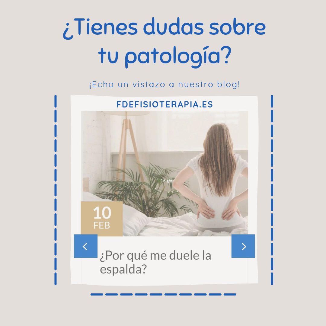 ¿Has sufrido o estás sufriendo alguna lesión y te gustaría informarte por un profesional?

En nuestro blog podrás encontrar información acerca de las patologías más comunes y si aún así sigues con alguna duda... ¡no dudes en llamarnos! 

📲 623186757