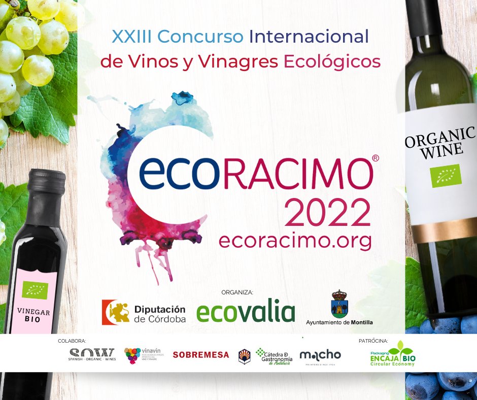 📣📣 #Ecoracimo amplía su plazo de inscripción hasta este viernes 3 de junio 🍷🍷.
📌¡Inscríbe a tu bodega! bit.ly/3KsiST2

@dipucordoba
@Ayto_Montilla @vinavincordoba 
#encajabio #grupomacho #sow