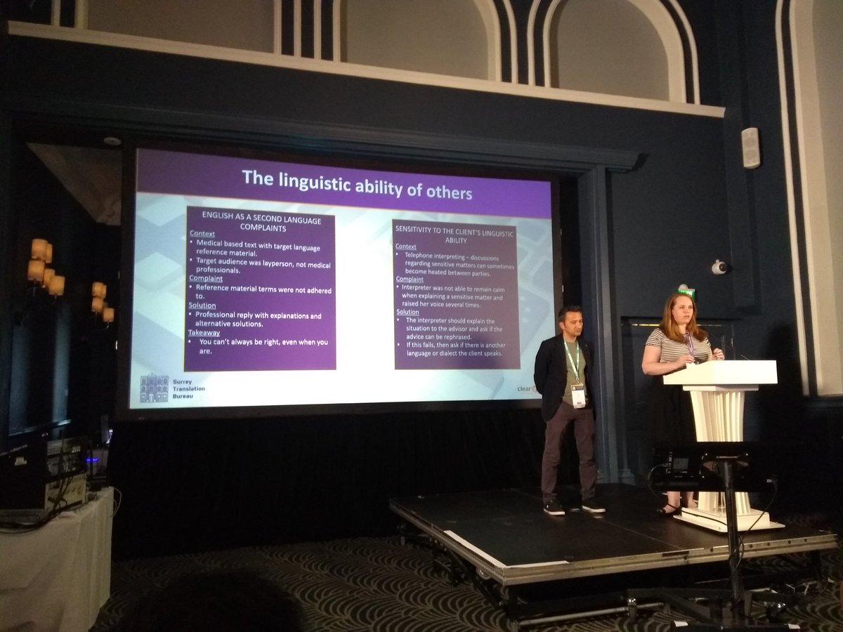 NicholasNicou's tweet photo. Yesterday's insightful presentation by representatives of @STB_Ltd and @ClearVoiceUK stressed the importance of respect, honesty, and accountability in the LSP-freelancer relationship – especially when things go wrong. #ITIConf22 #translation #xl8 #t9n https://t.co/ZmTgwdBOrh