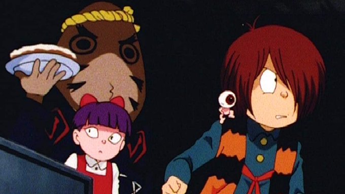 #TOKYOMX#ゲゲゲの鬼太郎 4期　妖怪大裁判#鬼太郎(CV松岡洋子)4期1996年～。アニメ・ゲームから離れていた