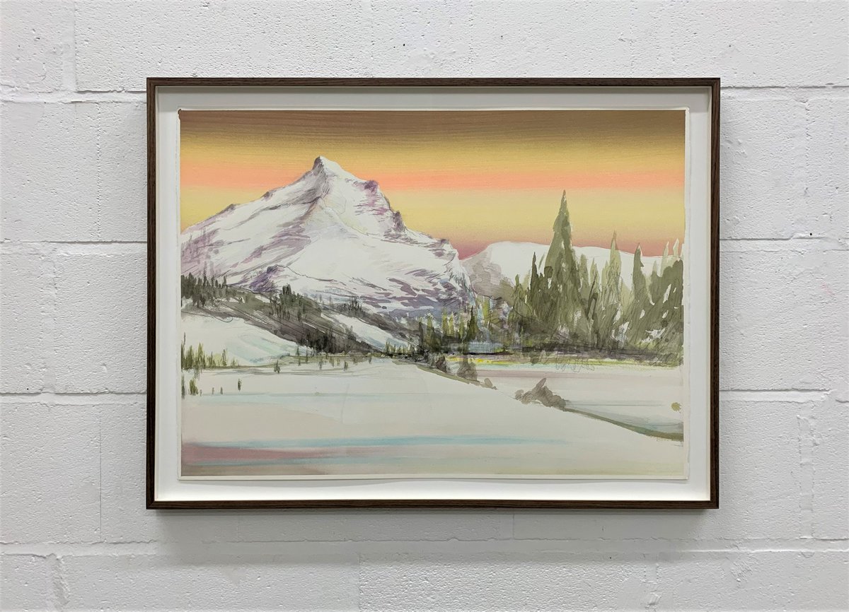 theturnpikegall's tweet photo. London-based Masakatsu Kondo had a beautiful show of paintings at the Turnpike Gallery in 2001. We’re delighted he’s back in #DrawnIn. His works find a balance between a realistic depiction of landscapes & symbolic representation filtered via contemporary media & held in memories https://t.co/O32yRc68s0