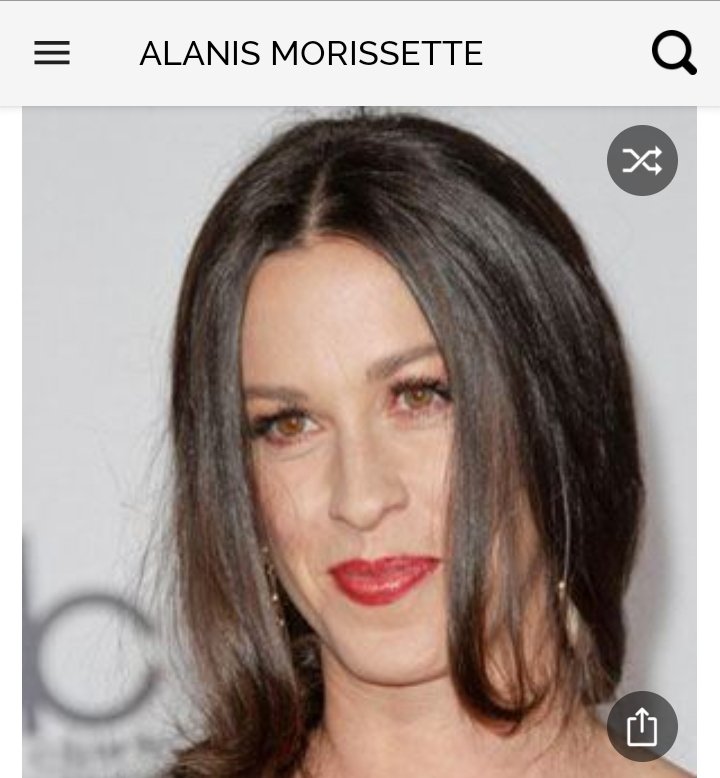 Happy birthday to this great rock singer.  Happy birthday to Alanis Morissette 