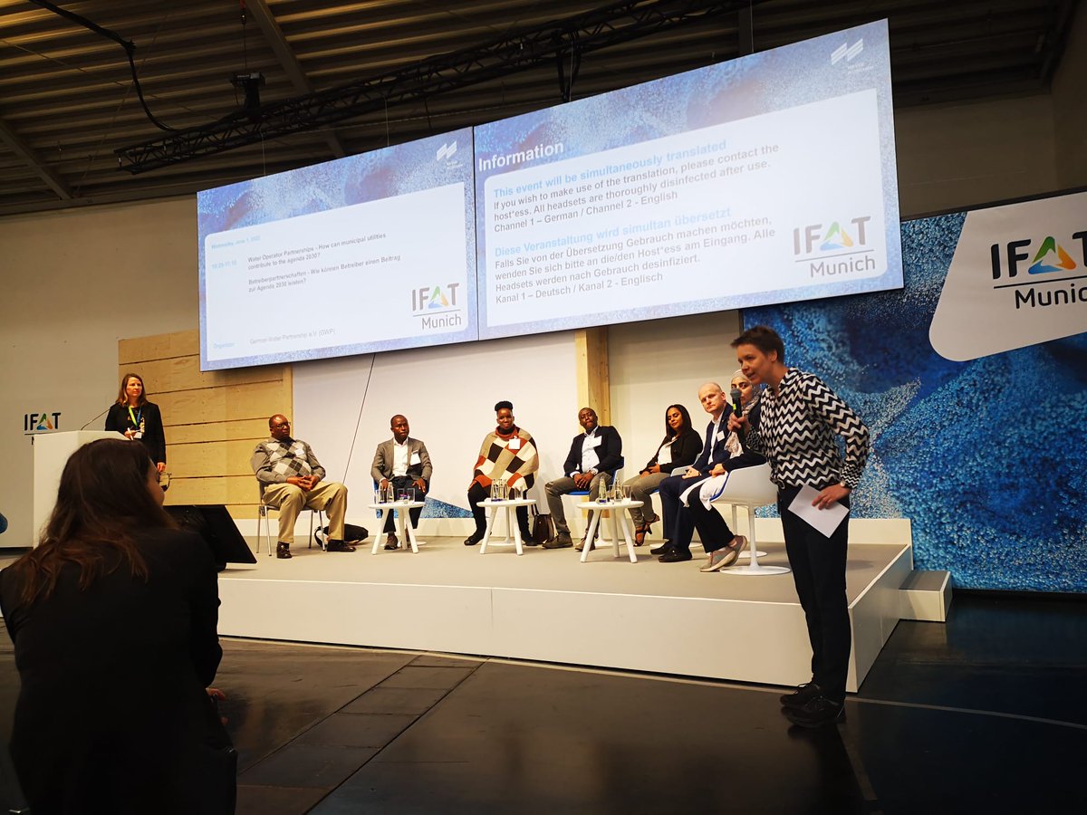 GWOPA / UN-Habitat (@gwopa) on Twitter photo Panel feat. #water #sanitation 🇩🇪utility platform now at <a href="/IFATworldwide/">IFAT worldwide</a> discussing why #WOPs matter! A few takeaways👇
🫂 With consultancy you're a consumer. With WOPs, a partner
🎨Co-creation of solutions
💡Everyone's ideas mater
📍Localisation of #SDGs
utilityplatform.connective-cities.net/en/ Panel feat. #water #sanitation 🇩🇪utility platform now at <a href="/IFATworldwide/">IFAT worldwide</a> discussing why #WOPs matter! A few takeaways👇
🫂 With consultancy you're a consumer. With WOPs, a partner
🎨Co-creation of solutions
💡Everyone's ideas mater
📍Localisation of #SDGs
utilityplatform.connective-cities.net/en/