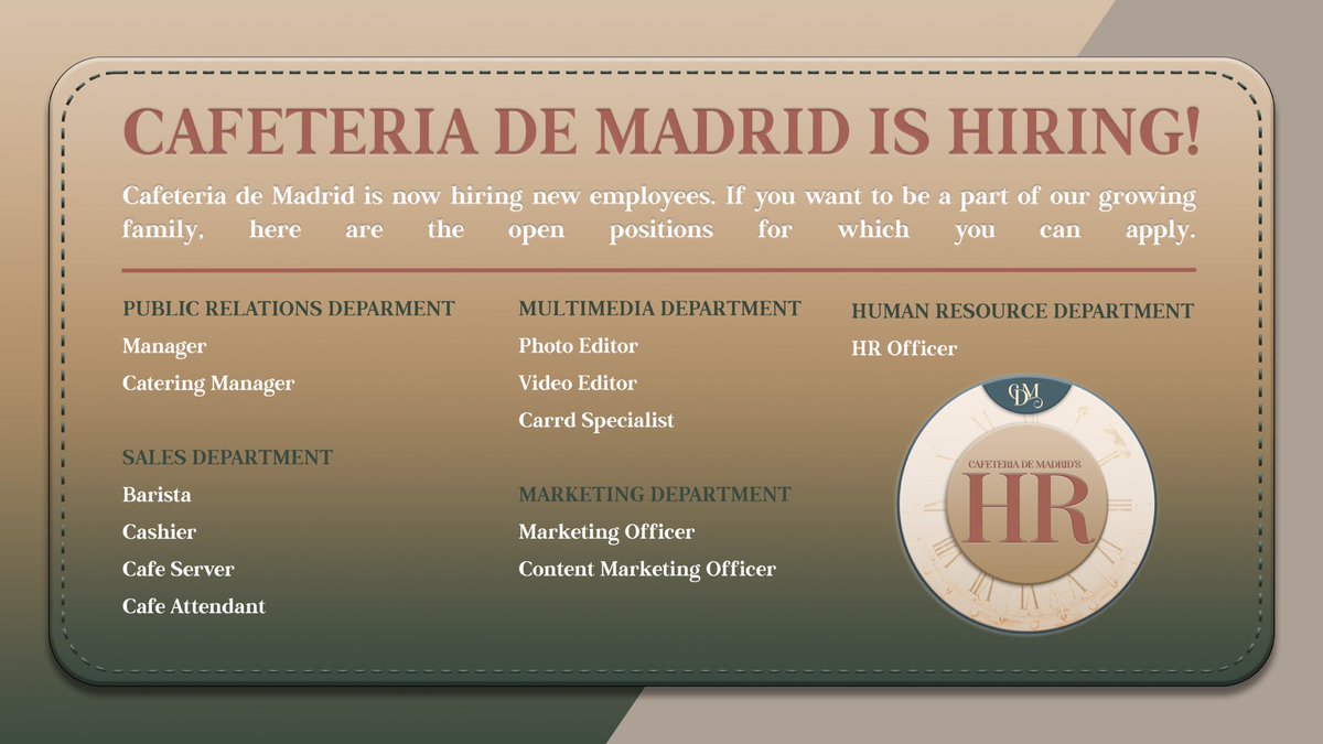 Office of Cafetería de Madrid. tweet media