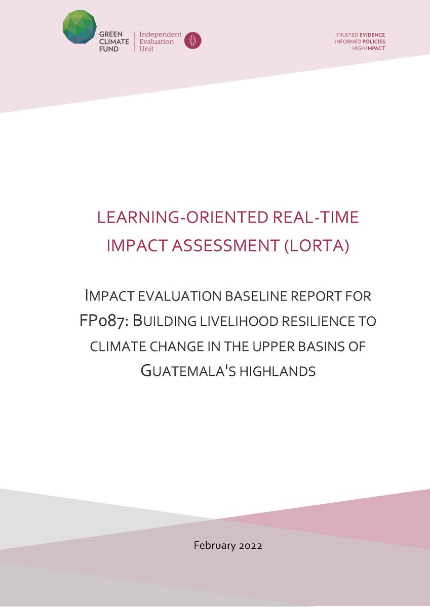 📢Now available: #LORTA Impact Evaluation Baseline report for @theGCF's FP087 project! Read the report📃to learn about the project's theory of change, evaluation questions, indicators, and data collection plan👉bit.ly/3wUS8oY #climateadaptation @IUCN @C4ED_research