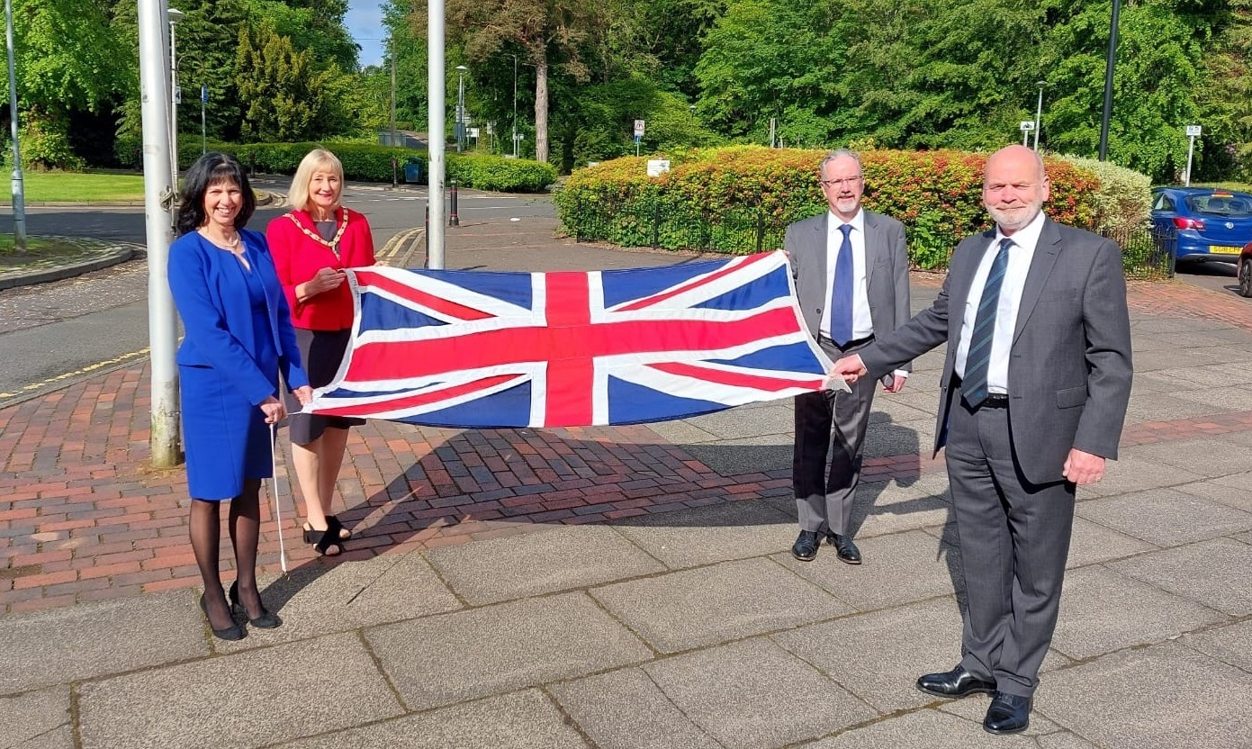 East Renfrewshire on Twitter "Provost Mary Montague raised the Union