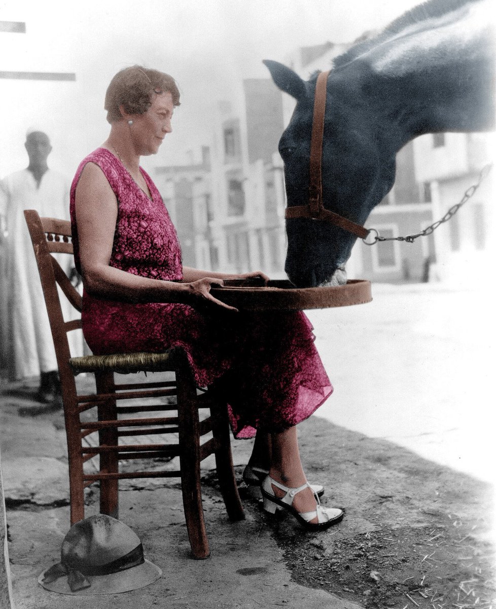 Today would have been our founder, Dorothy Brooke's birthday! Without this special lady, Brooke would not be able to deliver significant &amp; lasting change, for working horses, donkeys &amp; mules in some of the world’s most challenging areas. Happy birthday Dorothy, &amp; thank you 🧡