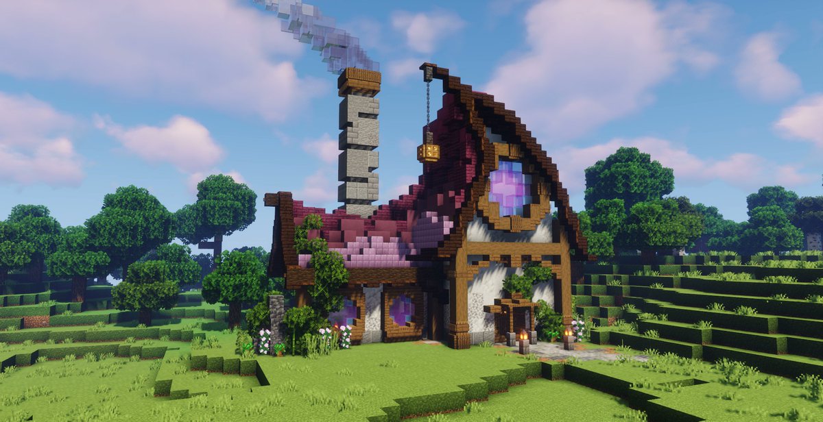 Beautiful little house in my new fantasy forest village :)

#Minecraft #Minecraftbuilds