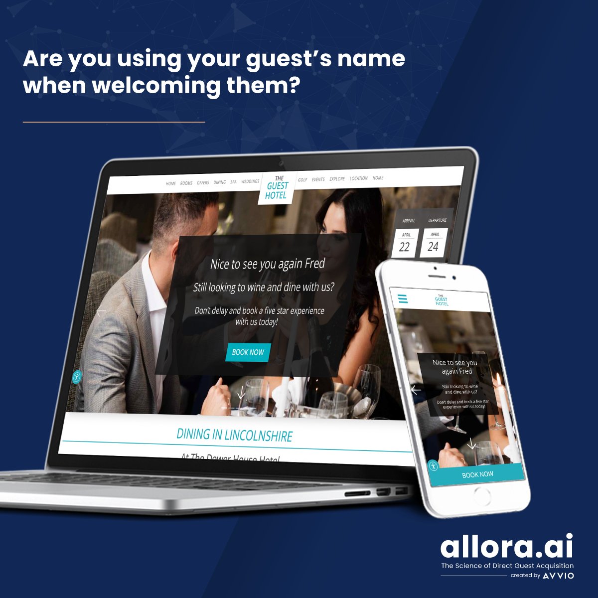 AvvioDirect's tweet photo. #WednesdayWisdom Are you using your guest’s name when welcoming them to your hotel?
It shows your guest they are important to your business and are not just a number...
#personalisation #hello #bookingengine #booking #knowyourguest #personaltouch #guestnames https://t.co/Jce4tIm6hC