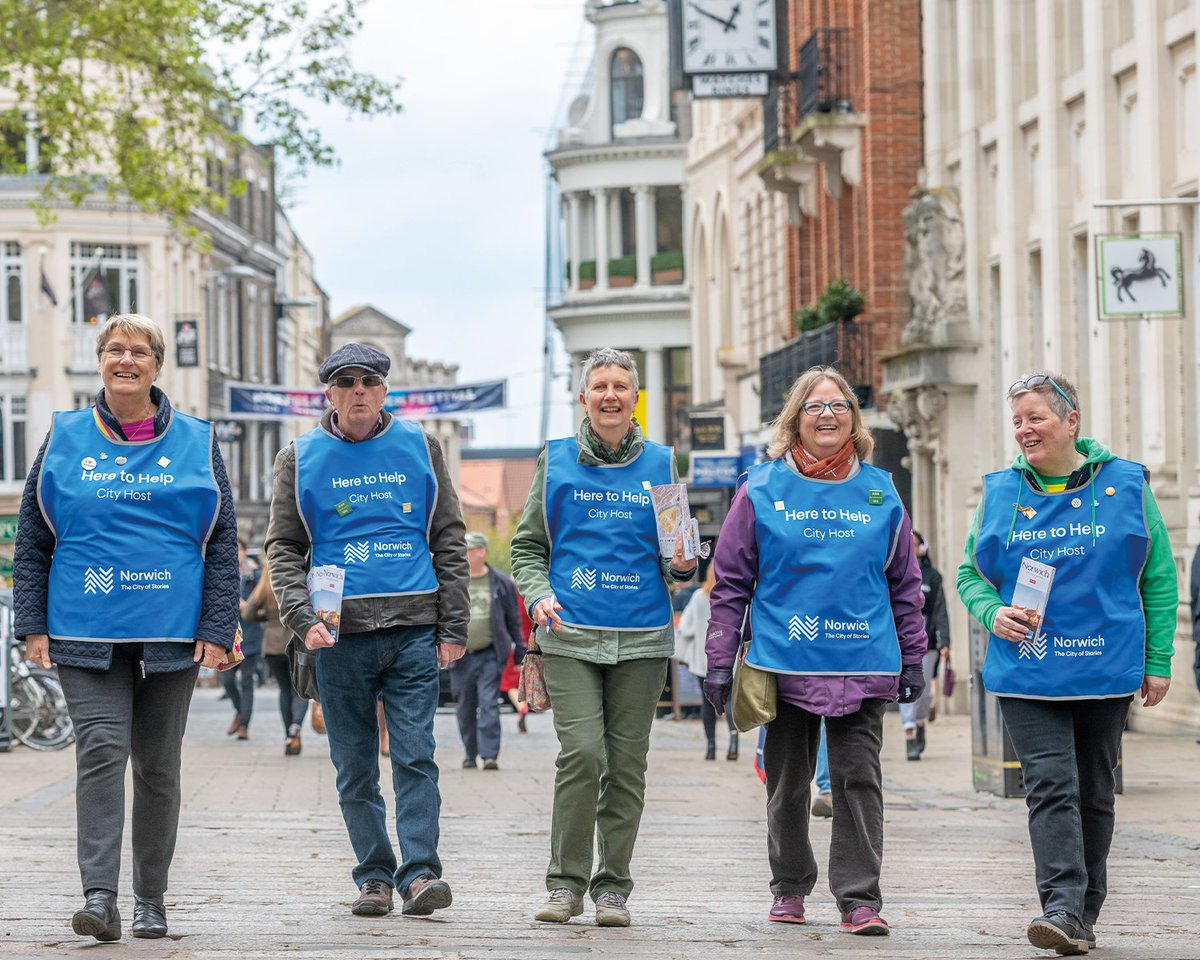 VisitNorwich (@visitnorwich) on Twitter photo Happy Volunteers' Week! Big thank you to our <a href="/NorwichCityHost/">Norwich City Hosts</a> who play such a huge role in the city, welcoming visitors, giving directions, and sharing their top tips! ❤️ #VolunteersWeek Happy Volunteers' Week! Big thank you to our <a href="/NorwichCityHost/">Norwich City Hosts</a> who play such a huge role in the city, welcoming visitors, giving directions, and sharing their top tips! ❤️ #VolunteersWeek