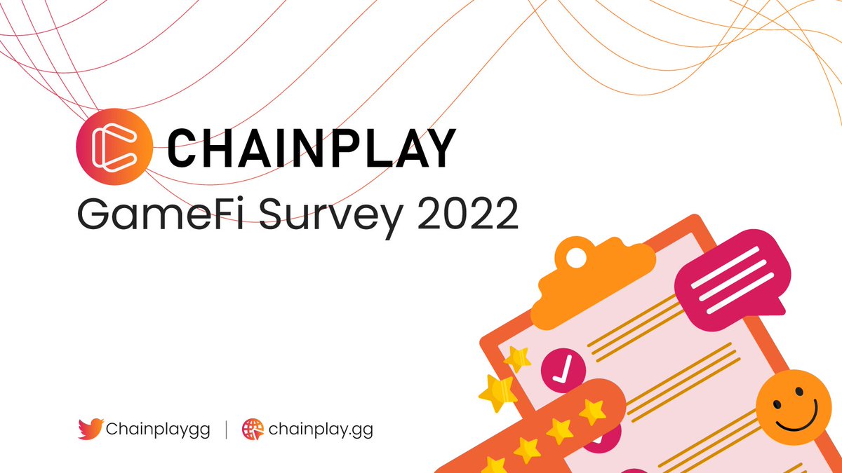 📢 GAMEFI SURVEY 2022 - AIRDROP EVENT

🔥 BSC Daily x <a href="/Chainplaygg/">ChainPlay.GG</a> 🔥

💰 Prize pool: $1000 for 50 random winners

Ensure your effort to be chosen as winner!

🗓 Duration: 5 days

Tasks:
🔸 RT &amp; Tag 3 FRs
🔸 Follow @chainplaygg
🔸 Finish survey here: chainplay.gg/gamefi-report-…