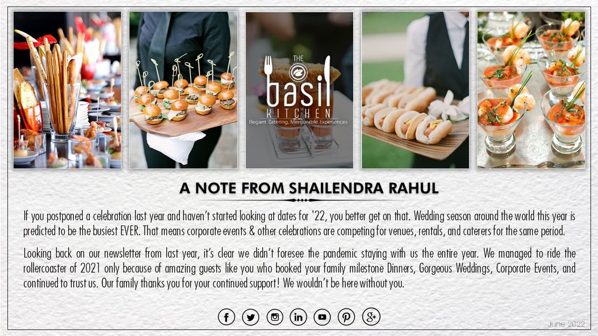 thebasilkitchen's tweet photo. DIRECTOR'S NOTE...
.
.
.
.
.
.
.
.
#TheBasilKitchen #weddingcaterer #elegantcatering #directorsnote #caterings #memorableexperiences #food #indianwedding #caterer https://t.co/3avelL9NdG