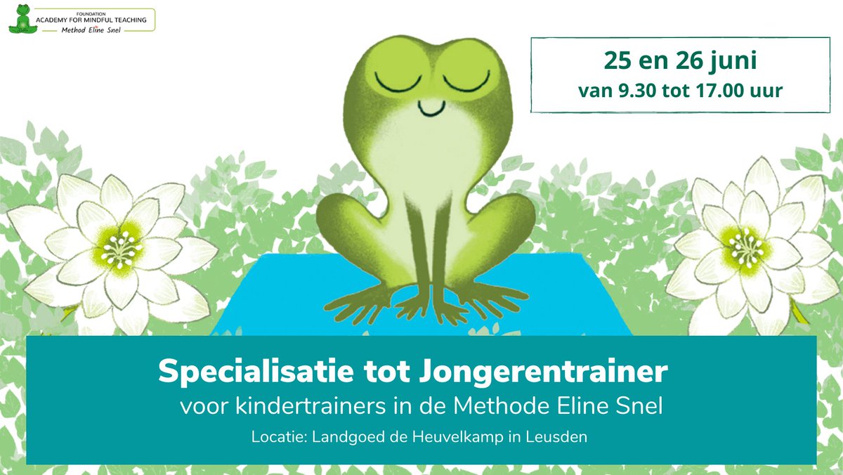 elinesnel's tweet photo. Hallo kindertrainers Methode Eline Snel, we tippen je graag over onze specialisatie tot Jongerentrainer op 25 en 26 juni: https://t.co/TcXD9HDSCA 

P.S. Wist je dat de app Sitting Still (https://t.co/ZFn0pb6z9U) door veel jongeren en hun leerkrachten dagelijks wordt gebruikt ;) https://t.co/otw9yAjld6