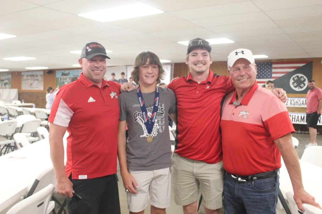 Awesome ring ceremony. Thanks for coming @DSnyd11OSS. Western Kansas appreciates all you do with Open Spaces Sports.