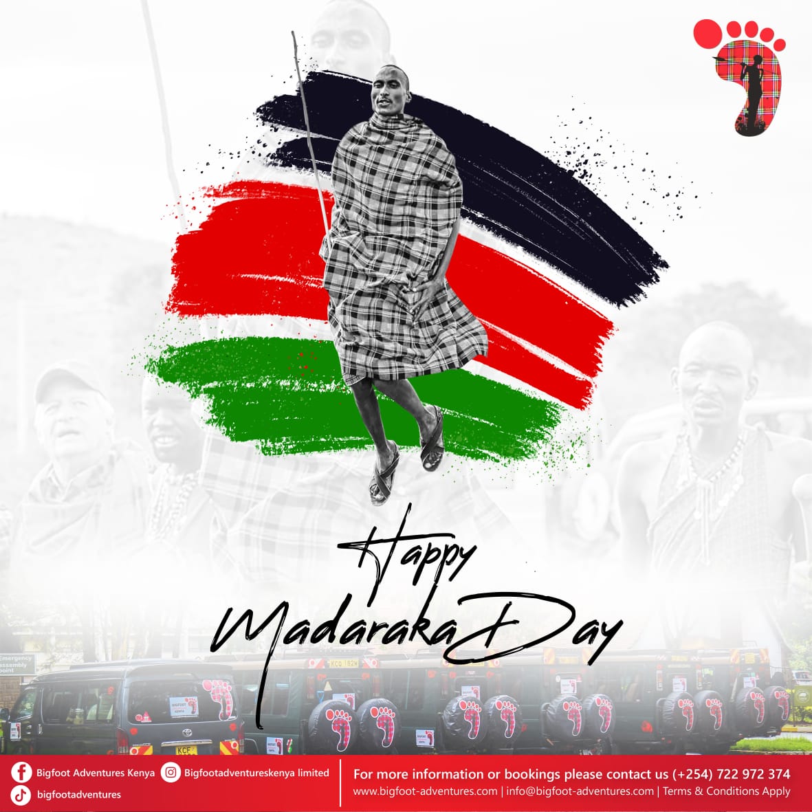 Happy madaraka day to you all.

#MagicalKenyaSignatureExperiences #magicalkenya #madarakaday #bigfootadventureskenya #TembeaKenyaNaBigfoot
