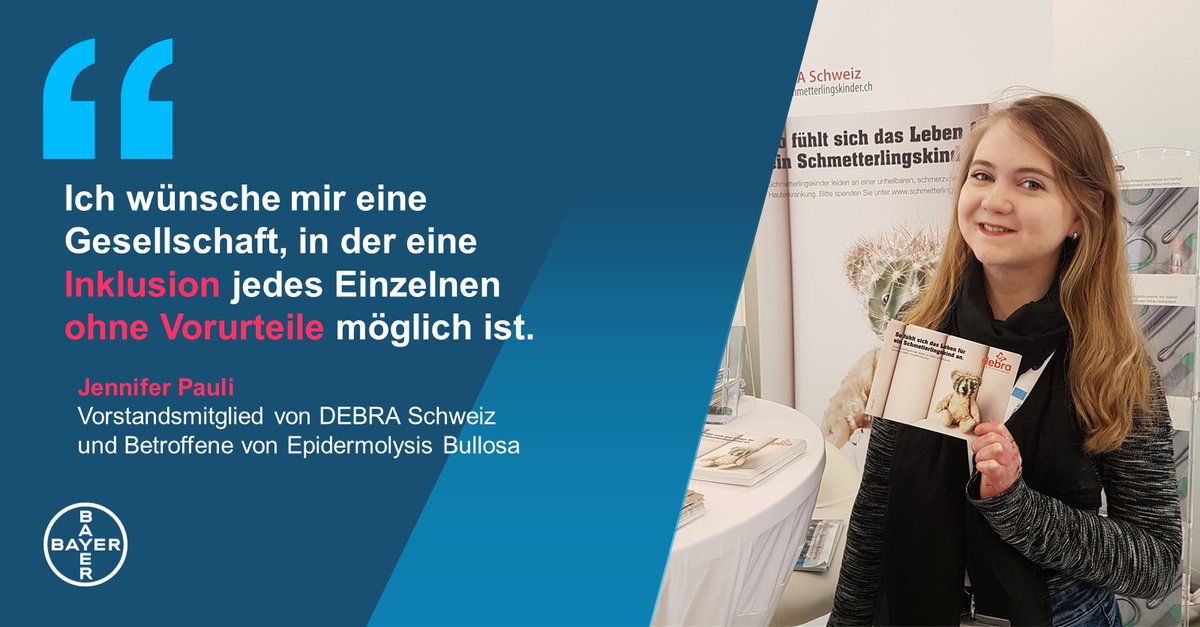 BayerSchweiz_DE's tweet photo. zu helfen, stattet Bayer für den Monat Juni 800 #Apotheken und #Drogerien in der ganzen Schweiz mit Informations- und Schaufenstermaterialien aus, welche die breite Bevölkerung für #Epidermolysisbullosa sensibilisieren sollen. Zudem #spendet Bayer Schweiz für jedes
(2/3) https://t.co/Mfy56eLoCx