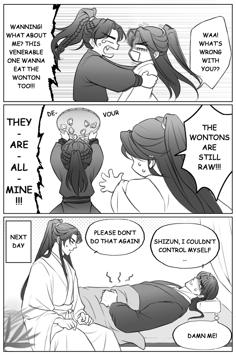cung_lanh's tweet photo. Wonton's tearful story.

#2ha #huskyandhiswhitecatshizun #ranwan https://t.co/HpIXODRX25