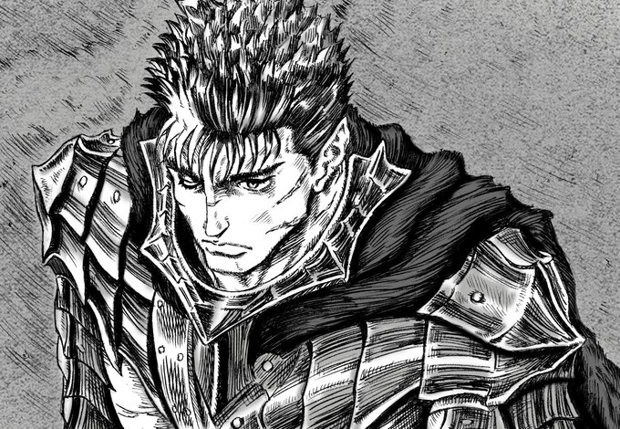 剛の柔。I drew the main character Guts.✏️#ベルセルク #Berserk #イラスト #