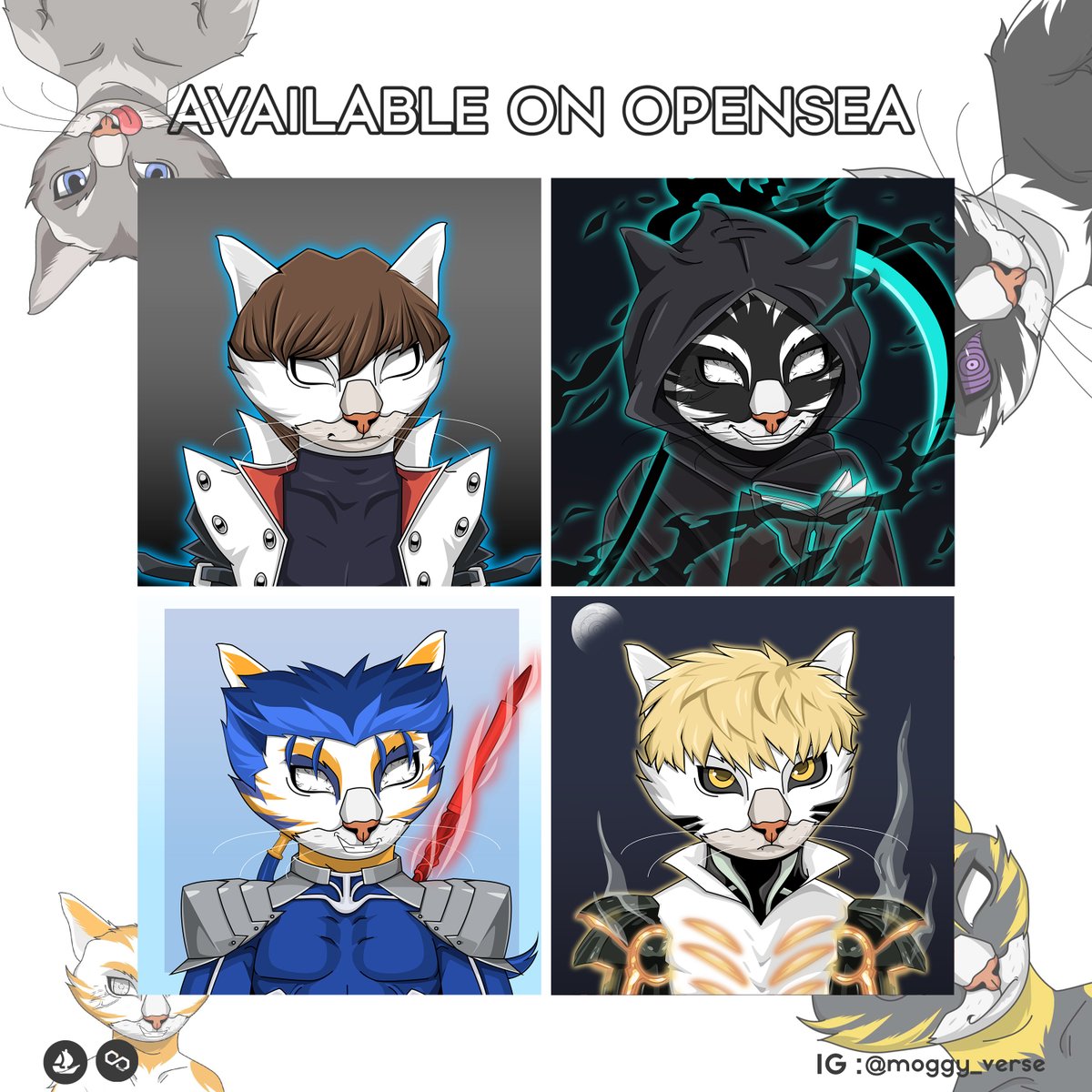 Moggyverse
Still Available!!!

only .003 - .004

lets check on this link
opensea.io/collection/mog…

#NFTs #NFTCollection 
<a href="/idnft_/">IDNFT</a>

<a href="/NFTindonesia_/">NFTindonesia</a>