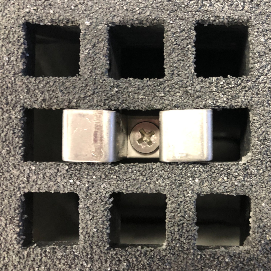 CompositeEngAu's tweet image. Clips are an essential part of your project. They secure that grating to the substructure. The example shown is an M clip to suit our 22mm MaxiGRATE minimesh. The clip is secured using a 10G x 1" countersunk screw.

#maxigrate #frp #frpgrating #grating #mclips #composite