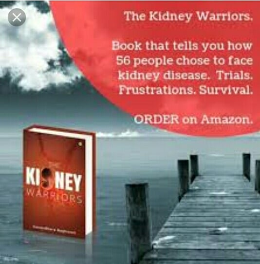 Chandra12962937's tweet photo. Whether you want to #manage your #disease with #diet, exercise and medication OR you want to find a #donor Or learn to accept #dialysis Or know donors take #bolddecision, read - 'The Kidney Warriors'... get totally bowled! https://t.co/ucJ048qiL4 https://t.co/mgBTf5OQU8
