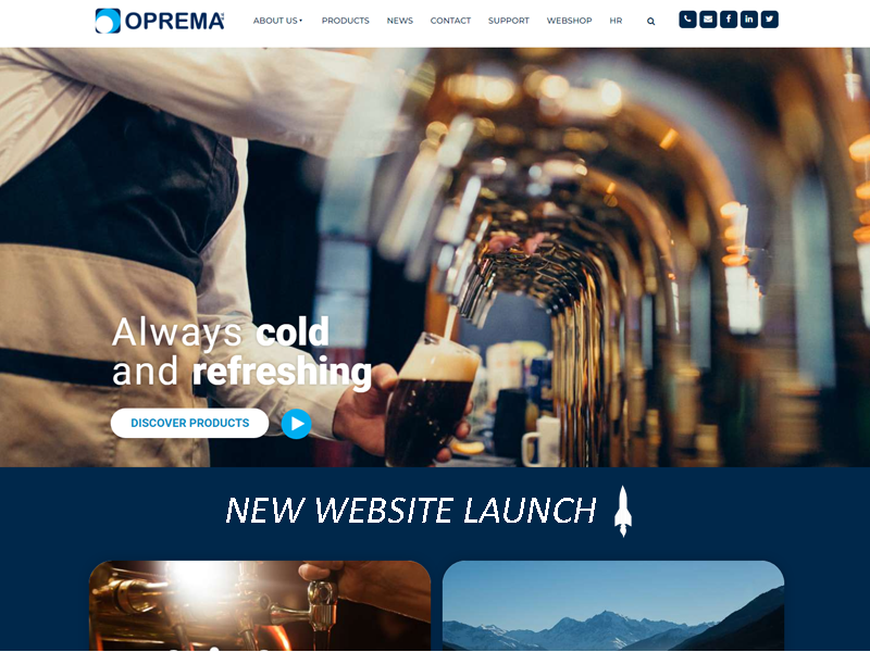 Oprema d.d. lauched today the new web site!