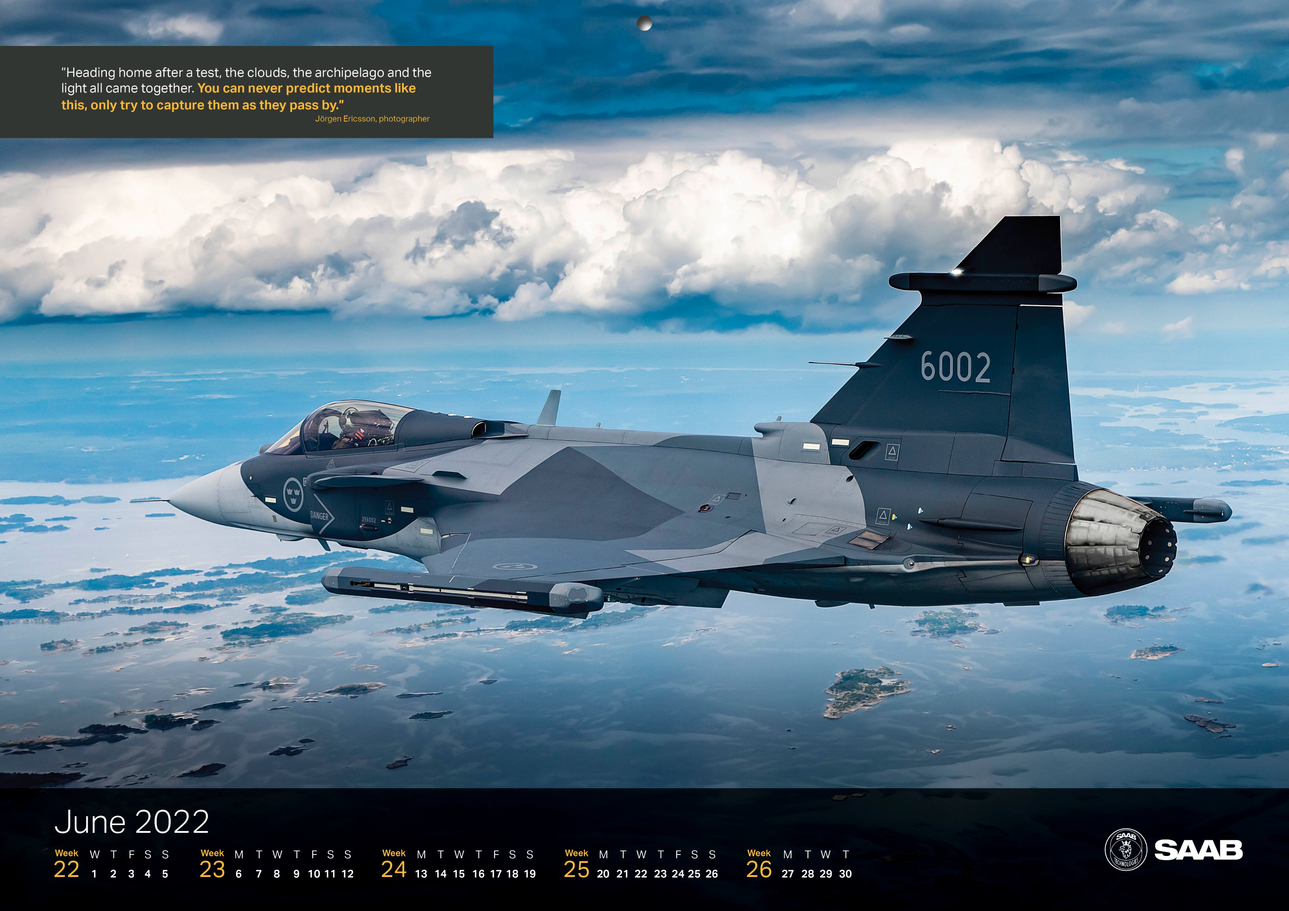 Saab on Twitter "Finally summer. The Gripen calendar proudly presents